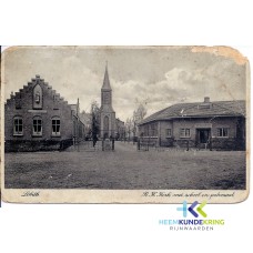 Ansicht Markt Lobith Jozef gebouw Kerk en School Coll. H.Meijer (8)